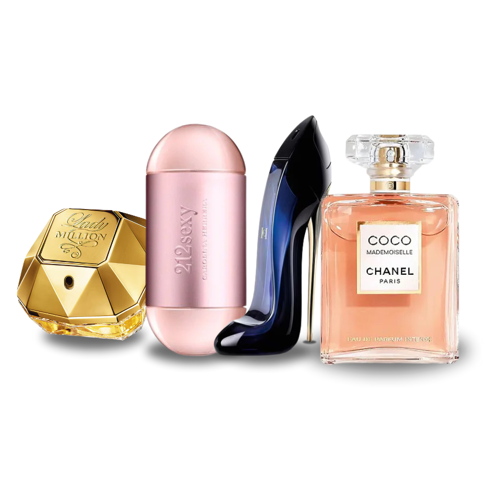 Achetez 2 Recevez 4 - Mademoiselle | Good Girl | Lady Million | 212 VIP Sexy - EAU de Parfum 100ml