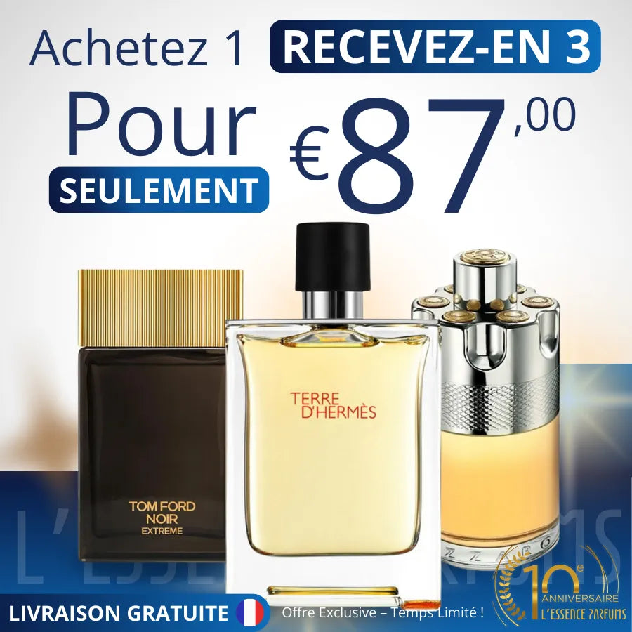 3 Parfums Terre d’Hermès, Azzaro Wanted , Tom Ford Noir Extreme (Eau de Parfum)