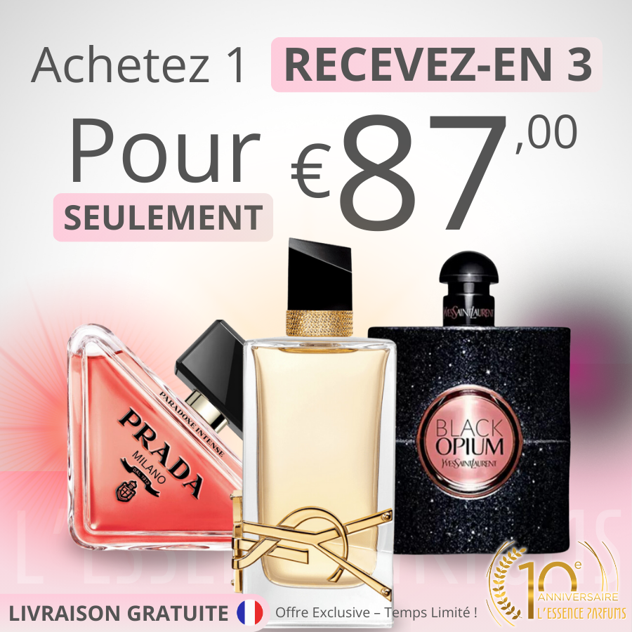 3 Parfums Prada Paradoxe, Black Opium Yves Saint Laurent, Libre (Eau de Parfum)