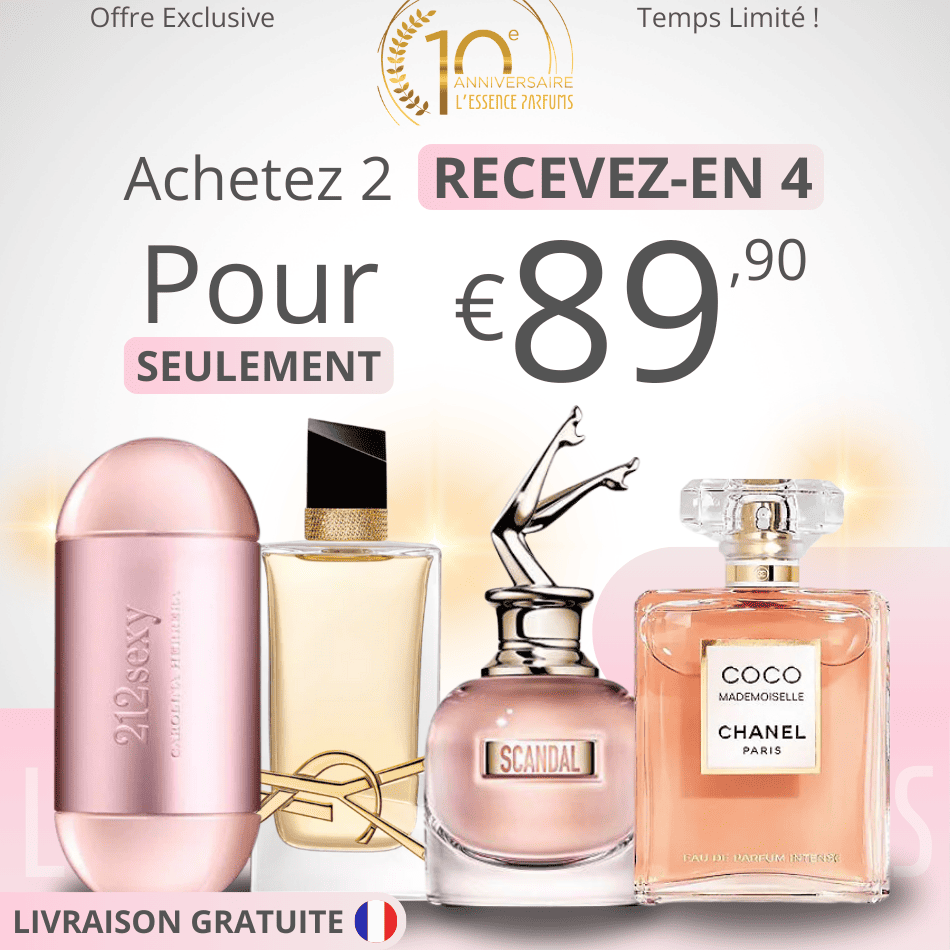 4 Parfums pour Femme - 100ml - Mademoiselle | Scandal | 212 VIP Sexy | YSL LIBRE