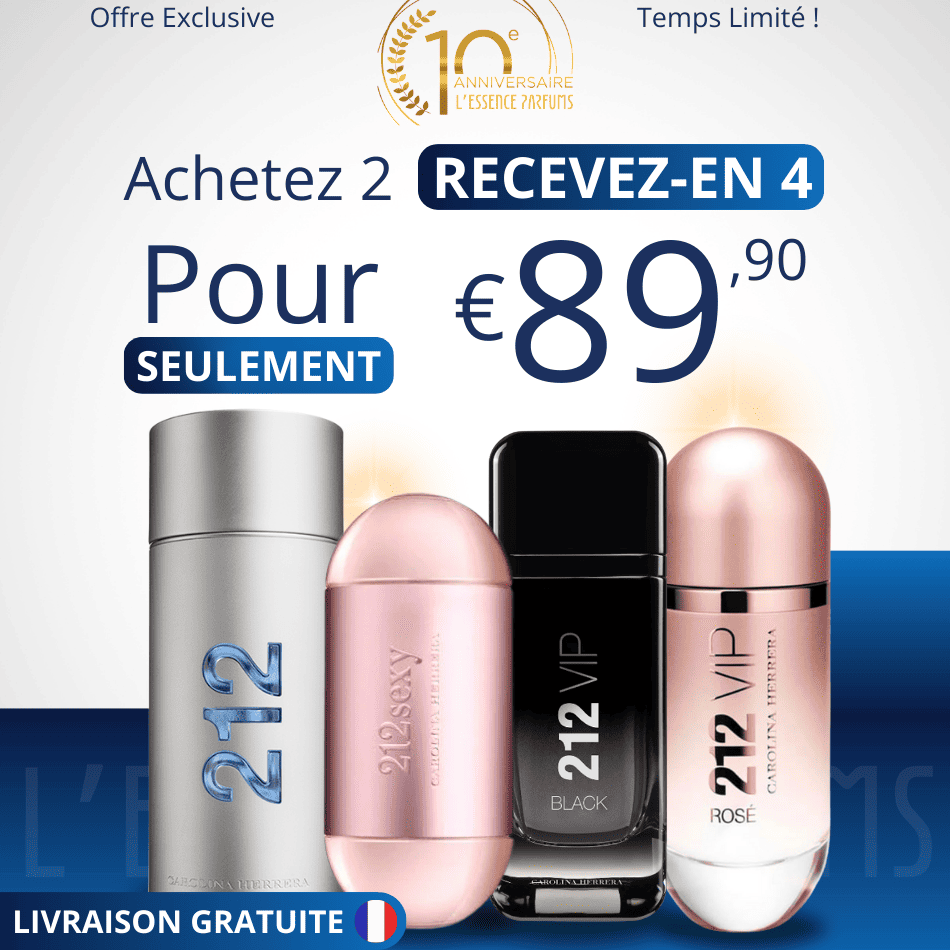 4 Parfums 212 Duo - (100ml) - 212 VIP Rosé | 212 VIP Sexy | 212 VIP Black | 212 VIP Men