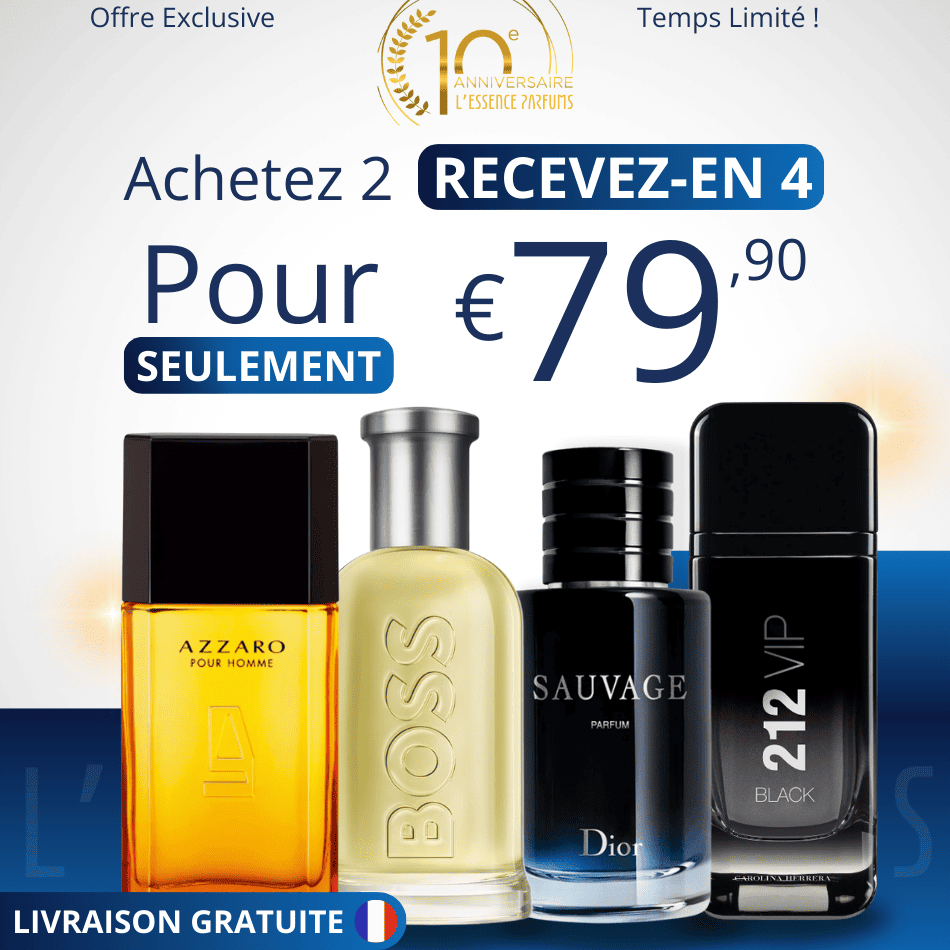 4 Parfums pour Homme - (100ml) - Sauvage | 212 VIP | Hugo Boss | Azzaro