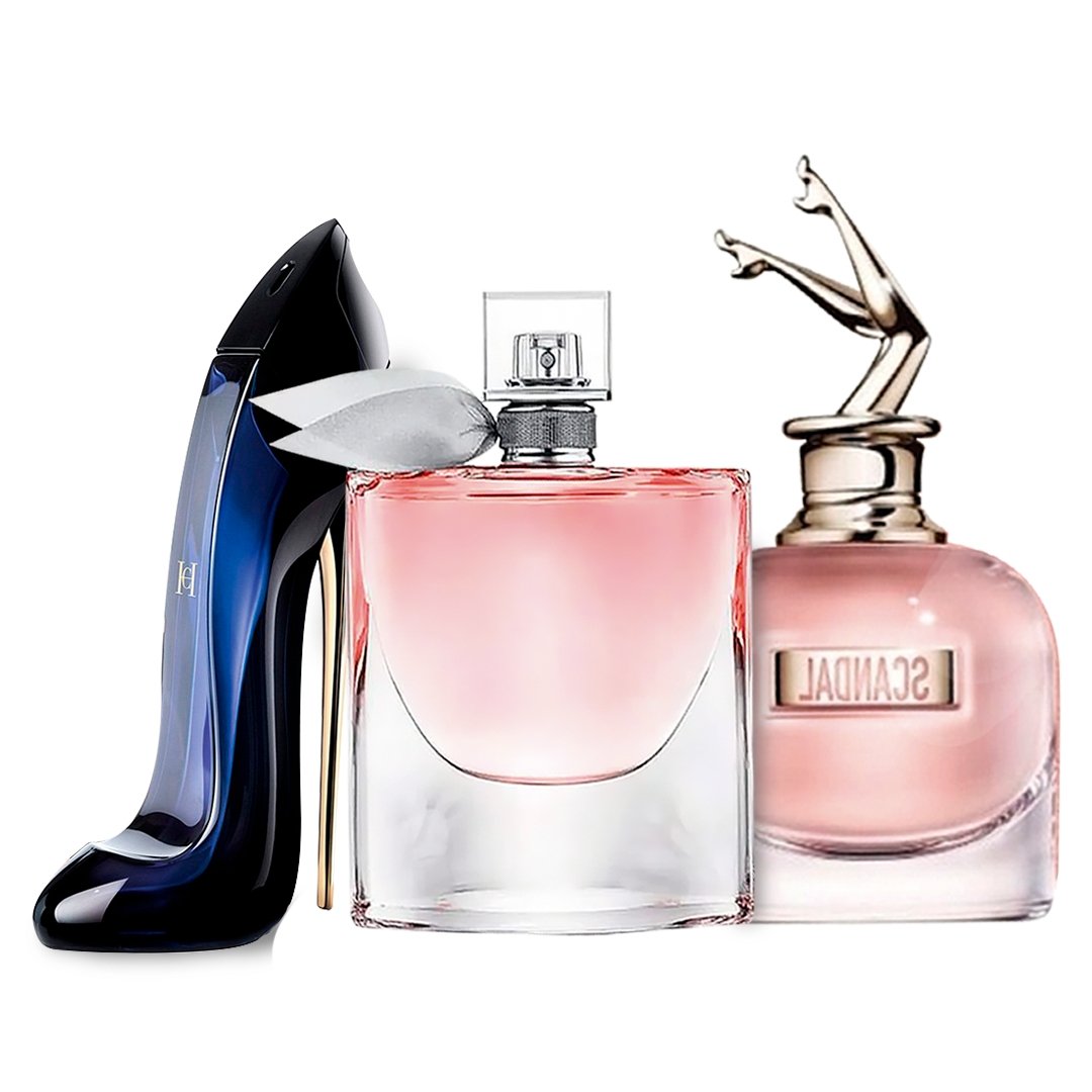 3 Parfums pour Femme - 100ml - La Vie est Belle | Good Girl | Scandal